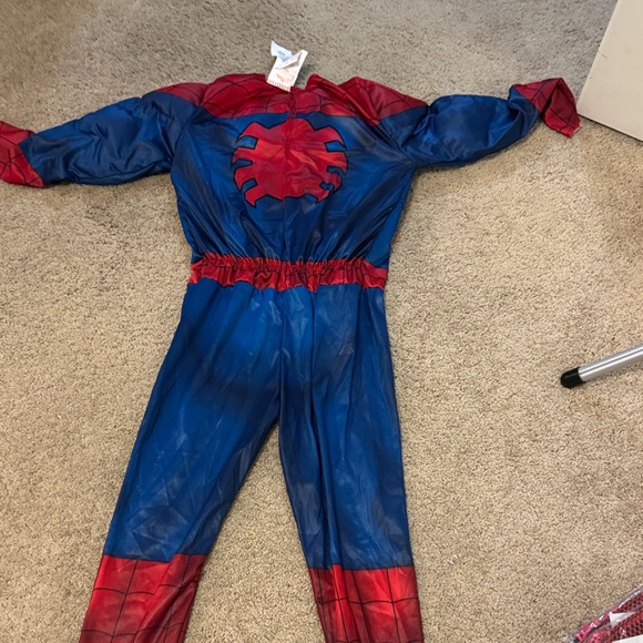 Spiderman Red and Blue Hero Suit (just suit) including 2 brand new Spider-Man SL - Picture 5 of 7